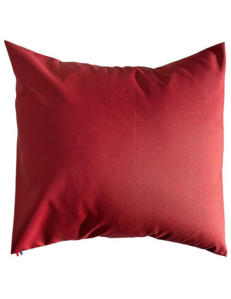 Coussin polyester imperméable 40x40cm lie de vin