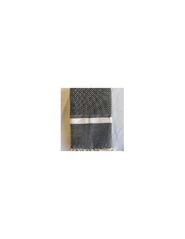 Doppio Fouta 2x2 M Bouquet Nero