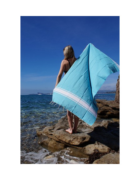 Fouta Tradi turchese