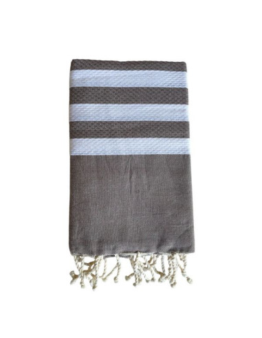 Honeycomb fouta 5/5 taupe