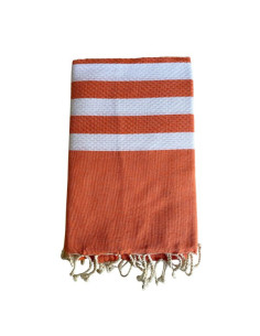 Honeycomb fouta 5/5 orange