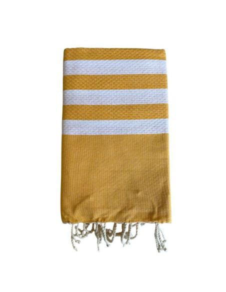 Fouta a nido d'ape 5/5 senape