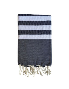 Fouta a nido d'ape 5/5 blu notte