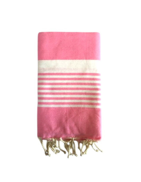 "Paul" pink beach towel fouta