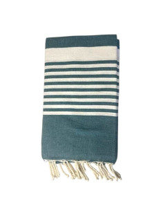 Teal beach towel fouta Paul