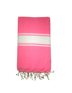 Fouta Tradi rose fluo