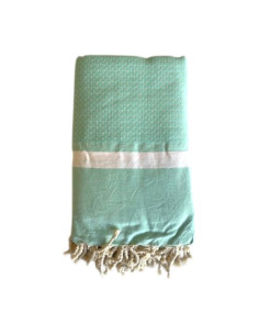 Fouta Bouquet Water green