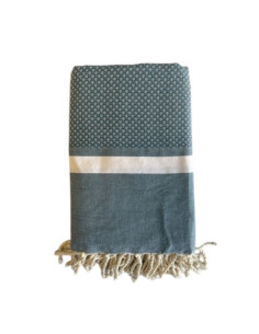 Fouta Bouquet verde petrolio