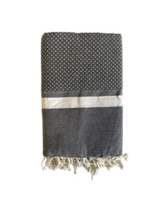 Fouta Bouquet Black
