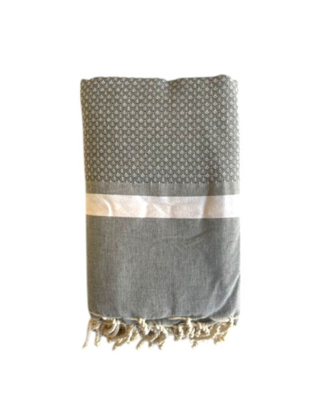 Fouta Bouquet Anthracite grey