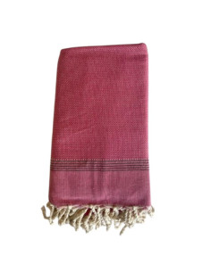 Fouta Natté Fuchsia