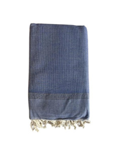 Fouta Natté Blu Navy