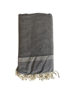 Fouta Natté Black