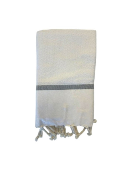 Fouta Chevron White