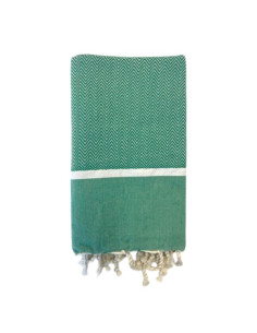 Fouta Chevron Verde Abete
