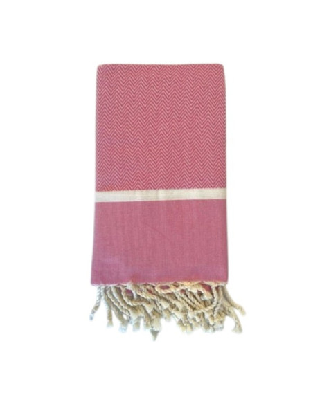 Fouta Chevron Rosa