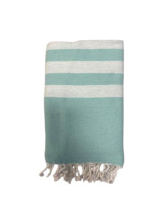 Fouta asciugamano di spugna verde acqua