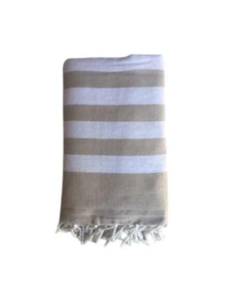 Fouta asciugamano di spugna tortora