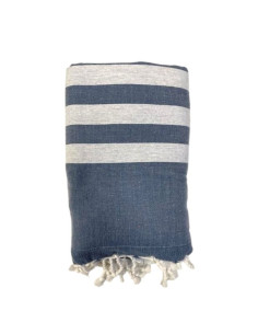 Night blue sponge towel fouta