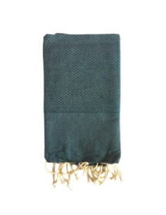 Fouta Nid d'Abeille Unie Canard