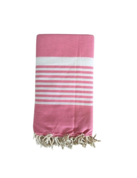 Double Paul pink fouta towel