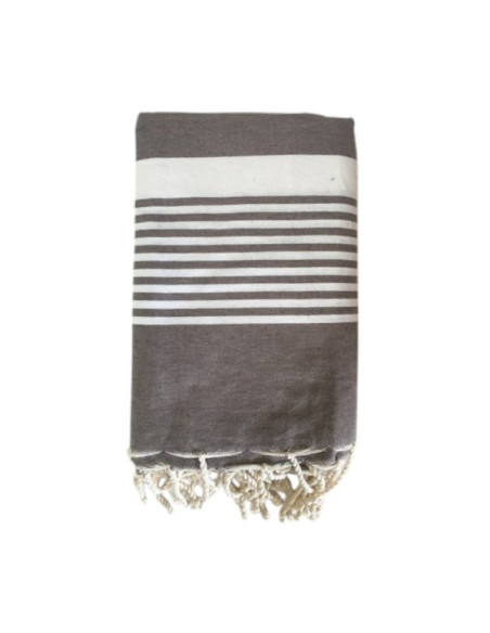 Double Paul anthracite grey fouta towel