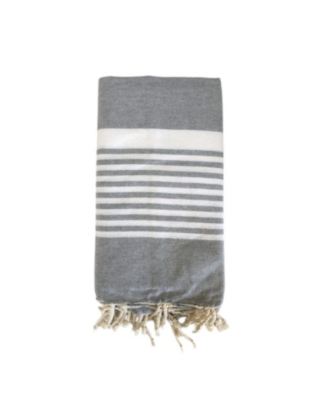 Double Paul gray fouta towel
