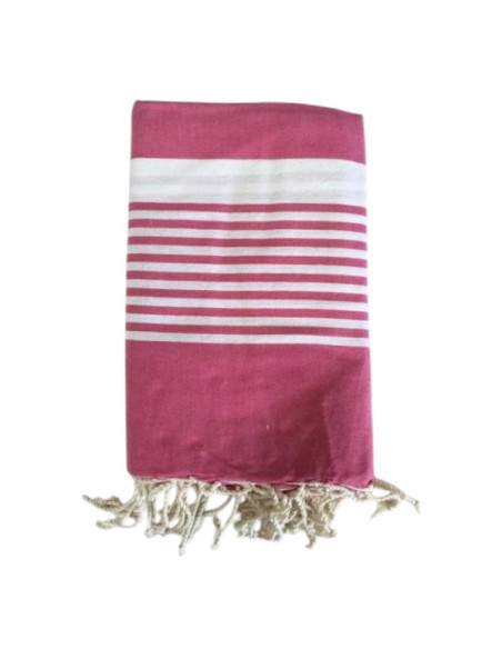 Double Paul fuchsia fouta towel