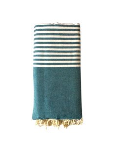 Fouta Paul turchese copritutto per letto 2x3 m