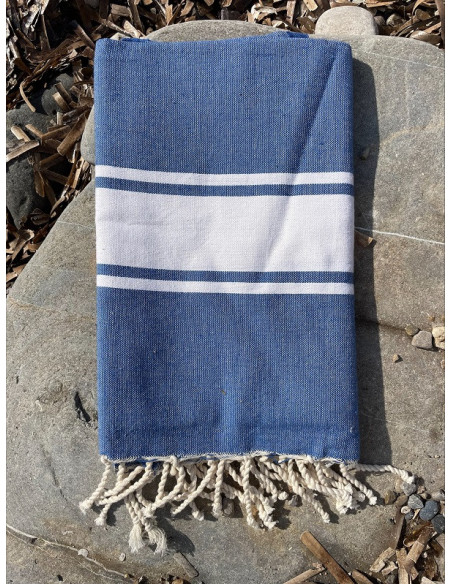 Fouta Tradi bleu marine