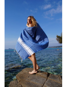 Fouta Tradi navy blue 2