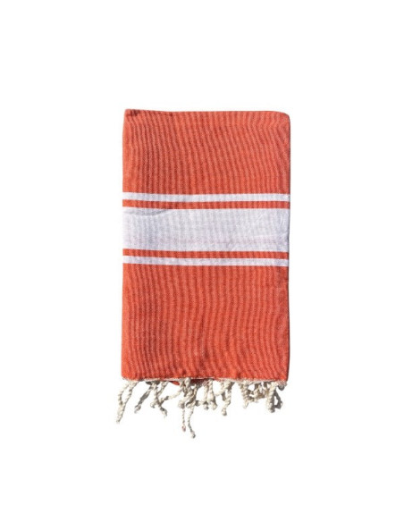 Fouta Tradi arancione fluorescente