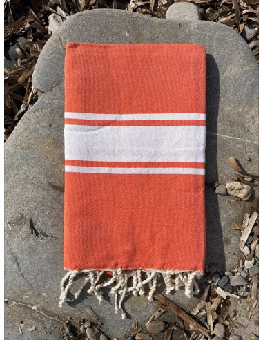 Fouta Tradi arancione fluorescente