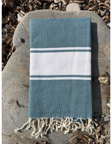Fouta Tradi bleu canard