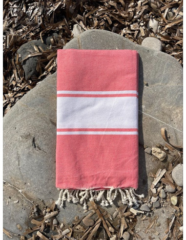 Fouta Tradi corallo