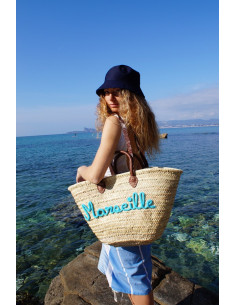 Cesto di palma con doppio manico "Marseille" 2