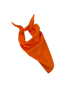 Orange bandana scarf