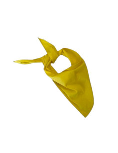 Yellow bandana scarf