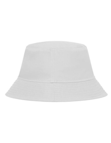 White cotton bucket hat