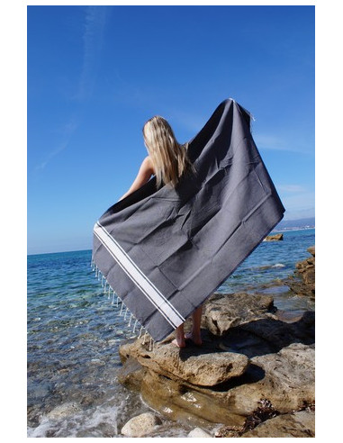 Fouta Tradi grigio scuro
