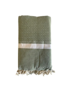 Double Bouquet khaki fouta towel