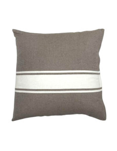 Cuscino da spiaggia in tessuto fouta color tortora 40x40cm